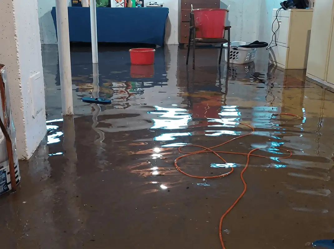 Basement with boiler, cabinets and washing machine completely flooded in Tuscaloosa, AL
