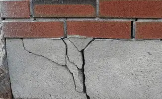 Concrete foundation with serious structural damage in Tuscaloosa, AL